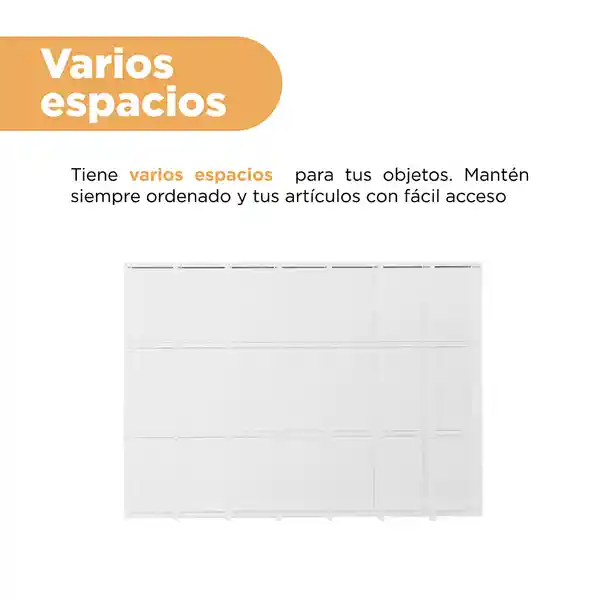 Organizador Plástico Transparente 7 Compartimentos Miniso