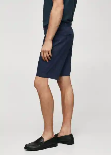 Bermuda Gracia Navy Talla 40 Hombre Mango