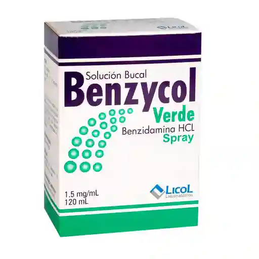 Benzycol Verde Solución Bucal (1.5 mg)