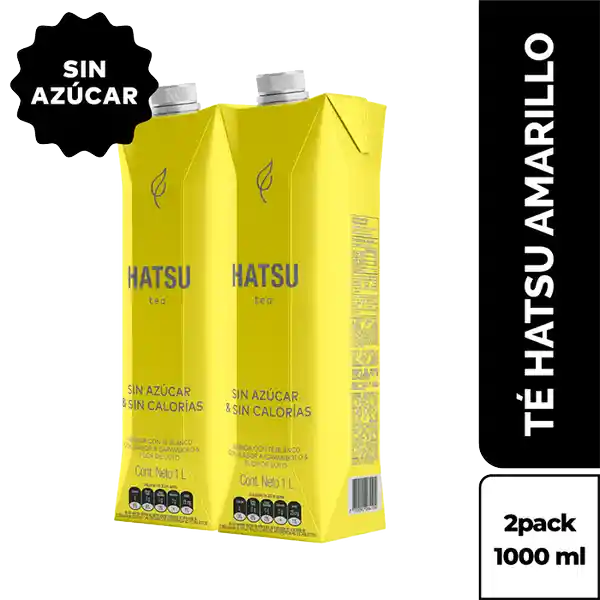 Hatsu Té Amarillo sin Azúcar Tetra 