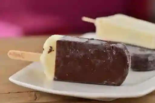 Paleta de Vainilla Cubierta de Chocolate