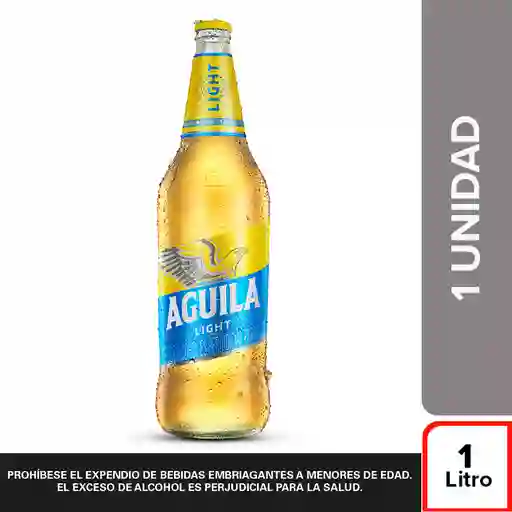 Cerveza Aguila Light - Botella 1L X1