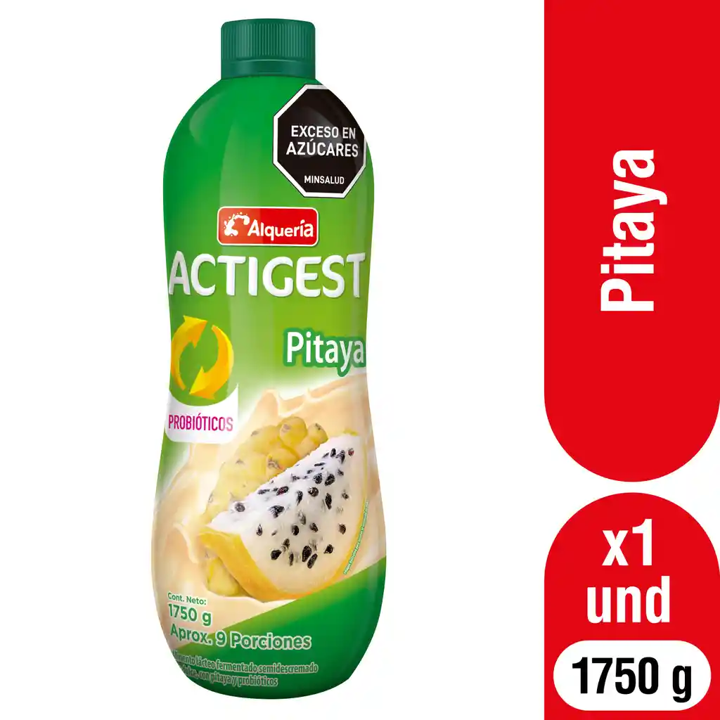 Actigest Bebida Láctea Con Probióticos Sabor a Pitaya