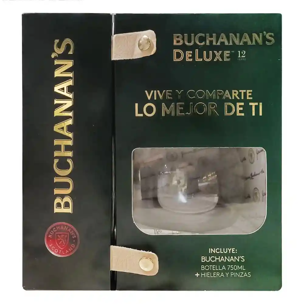 Oferta Whisky Deluxe 12 Años Hielera Buchanan S