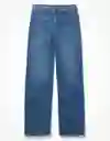 Jean Algodón Mujer Azul Talla 10 American Eagle