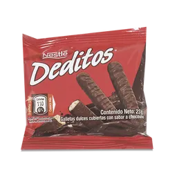 Galletas dulces cubiertas con sabor a chocolate DEDITOS® NESTLÉ x1 uni x 23g