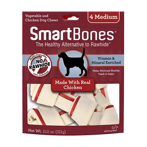 SmartBones Snack para Perro Sabor a Vegetales y Pollo