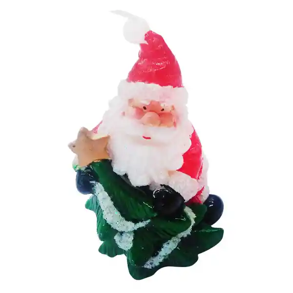 Krea Vela Santa Árbol Navidad 10.5 cm