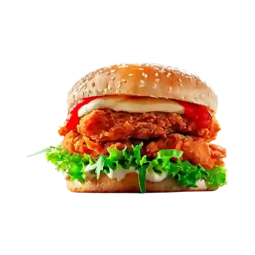 Hamburguesa Triple de Pollo