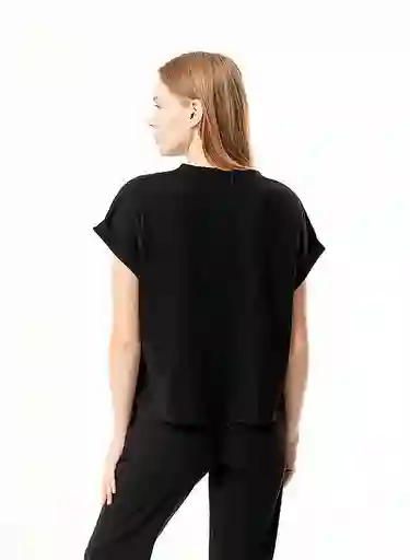 Camiseta Pij. M/c Mujer M-negro 799