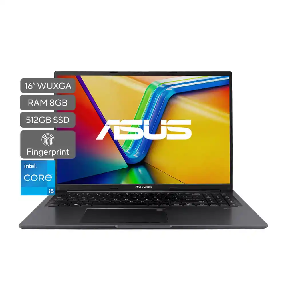 Portatil Asus Vivobook 16 X1605za-mb771w 16" Intel Core I5h 12th 8gb 512gb Lector de Huella
