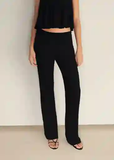 Pantalón Veronica Negro Talla M Mujer Mango