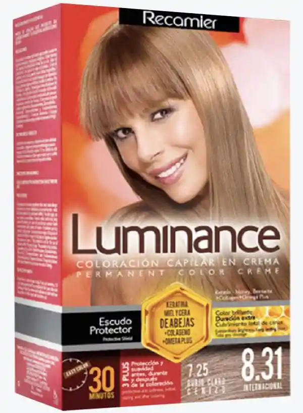 Luminance Tinte Capilar Tono 8.31 Rubio Claro Dorado Cenizo