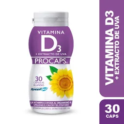 Procaps Vitamina D3 con Extracto de Uva