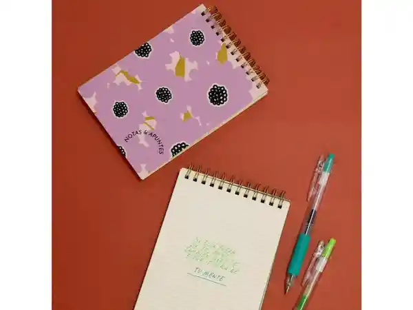 Set Libretas Espiral 11 x 16 Rosas Casaideas