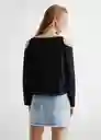 Blusa Cut Out Negro Talla 22 Mango Teen Girl Mango