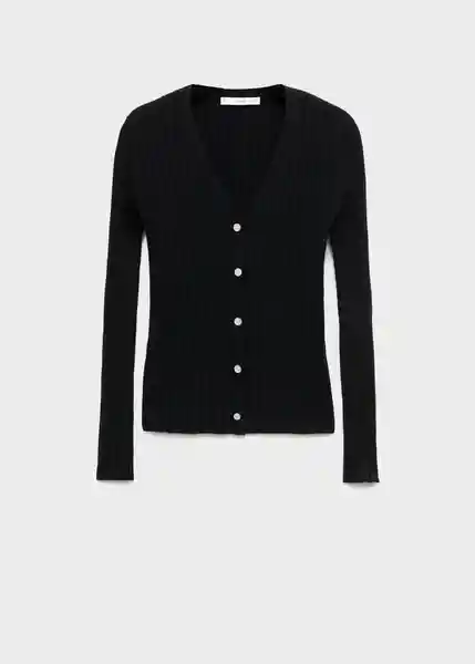 Cárdigan Flurry Negro Talla M Mujer Mango