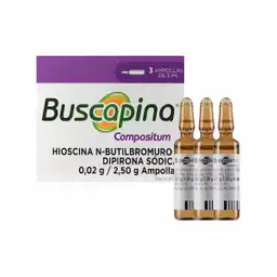 Buscapina Compositum Solución Inyectable (0.02 g/2.50 g)