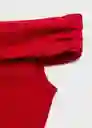 Vestido Cocoa Rojo Talla M Mujer Mango