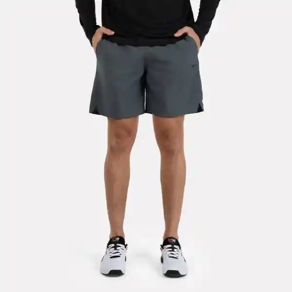 Reebok Pantaloneta Para Entrenamiento Hombre Color Gris Talla L