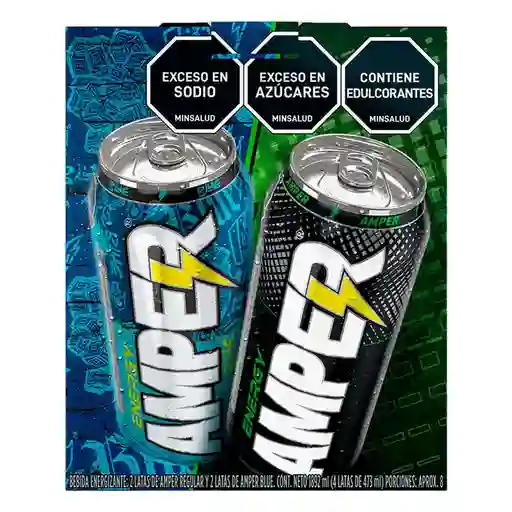 Bebida Amper Energizante Blue Amper (1892 Ml)
