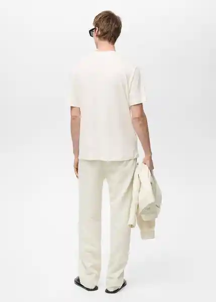 Camiseta Liman Blanco Talla S Hombre Mango