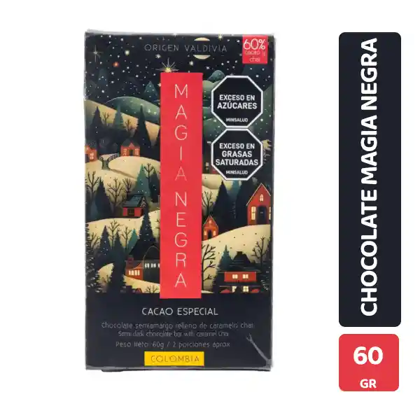 Origen Valdivia Chocolate Magia Negra Cacao Especial Caramelo