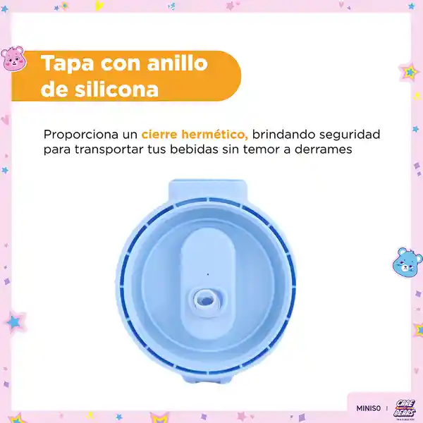 Vaso Plástico Para el Hombro Colección Care Bears Azul Miniso