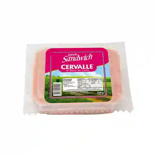 Cervalle Jamón de Cerdo para Sándwich