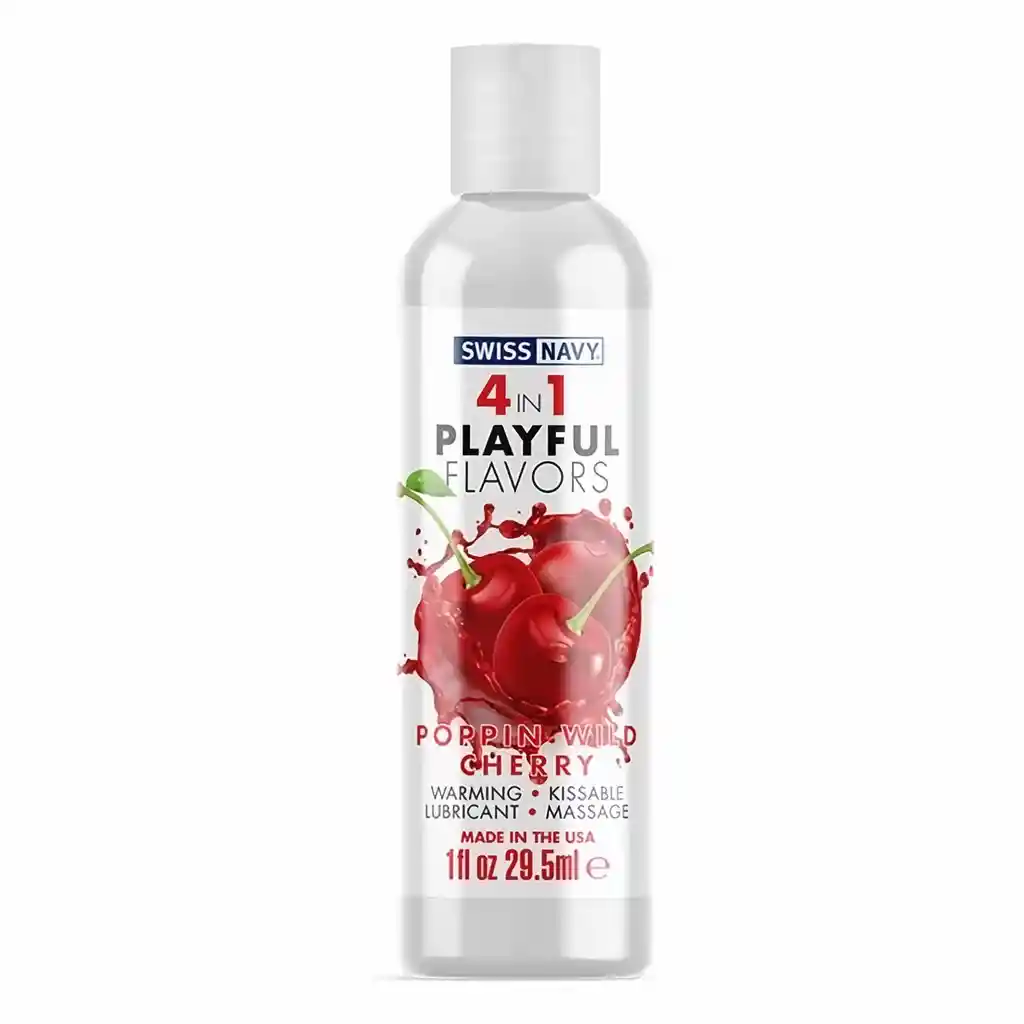SWISS NAVY Lubricante 4 En 1 Cereza Salvaje 30 Ml