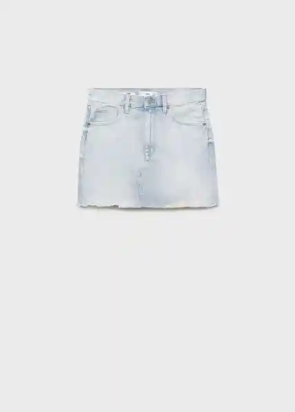 Falda Elena Tejano Claro Talla M Mujer Mango