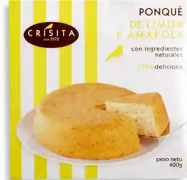 Crisita Ponqué De limón y amapola