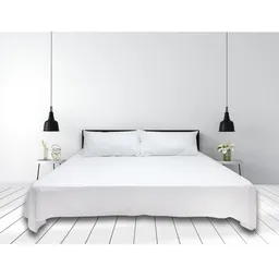 Sábana Cama Queen Blanco Empaque Tela