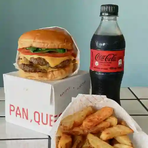 Combo doble más coca cola zero