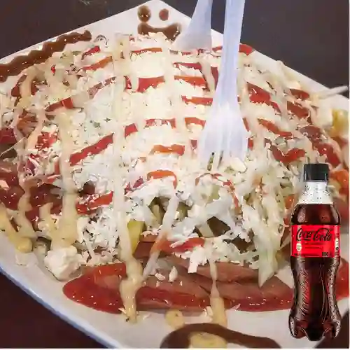 Combo Salchipapa Costeña + Coca-Cola Sin Azúcar 400 ml