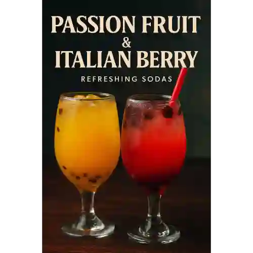 Soda Italiana de Frutos Rojos 14 Onz