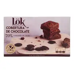 Lok Cobertura de Chocolate con 70% de Cacao