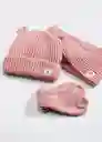 Bufanda Quebecd Rosa Talla 99 Niñas Mango