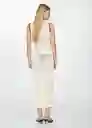 Vestido Chedar Crudo Talla L Mujer Mango