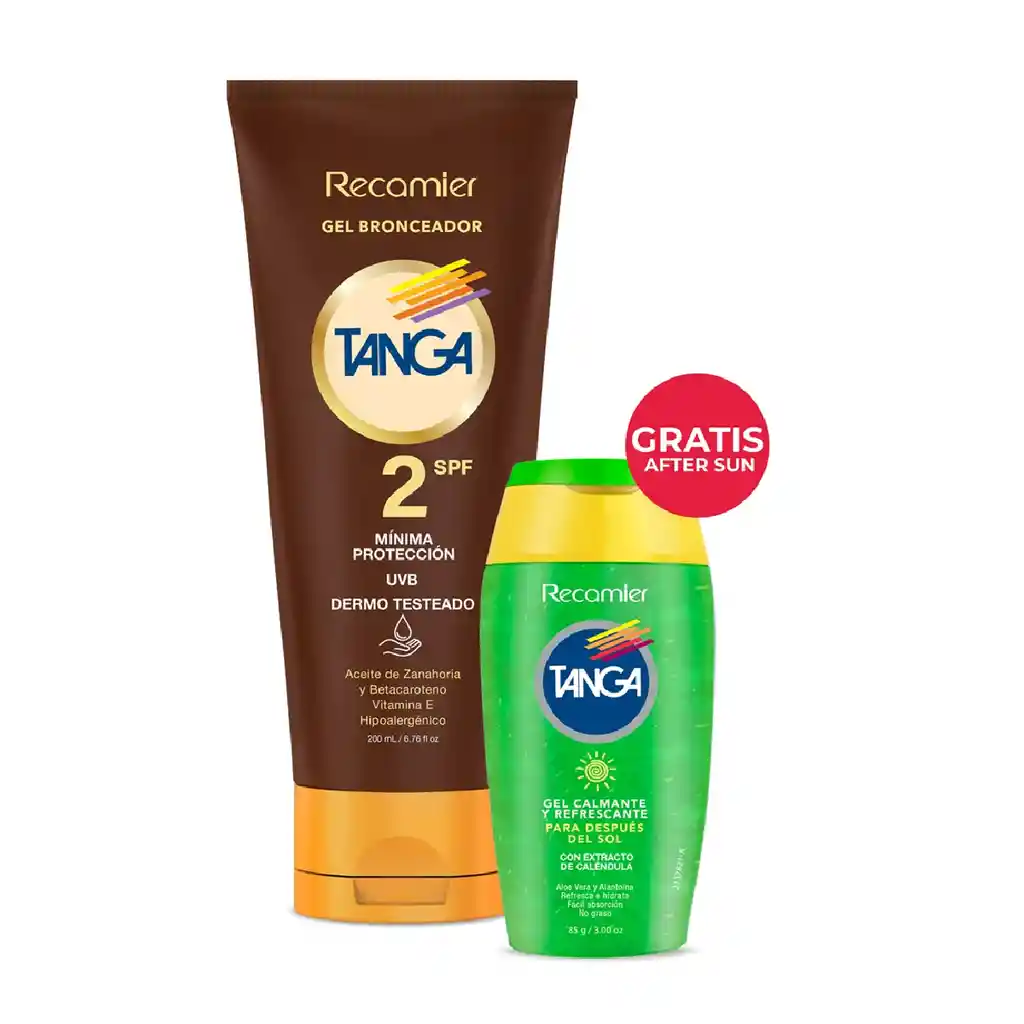 Bronceador Tanga Gel Spf2 X 200 Ml Grt.gel Solarx