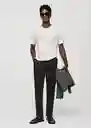 Camiseta Liman Blanco Talla M Hombre Mango