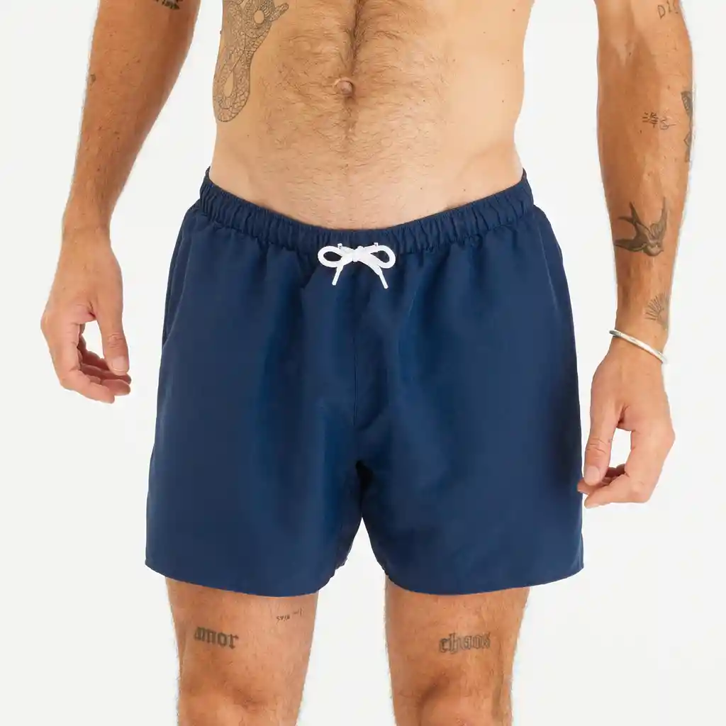 Pantaloneta De Baño De Playa Para Hombre Talla Xl Azul Oscuro