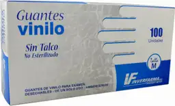 Inverfarma Guantes de Vinilo Talla M x 100 Unidades