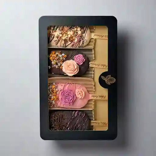 Paletas de Helado Rosas Dia de la Mujer