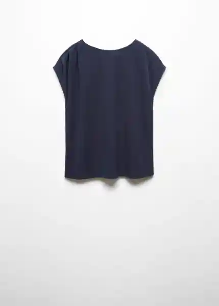 Camiseta Malbi Navy Talla XS Mujer Mango