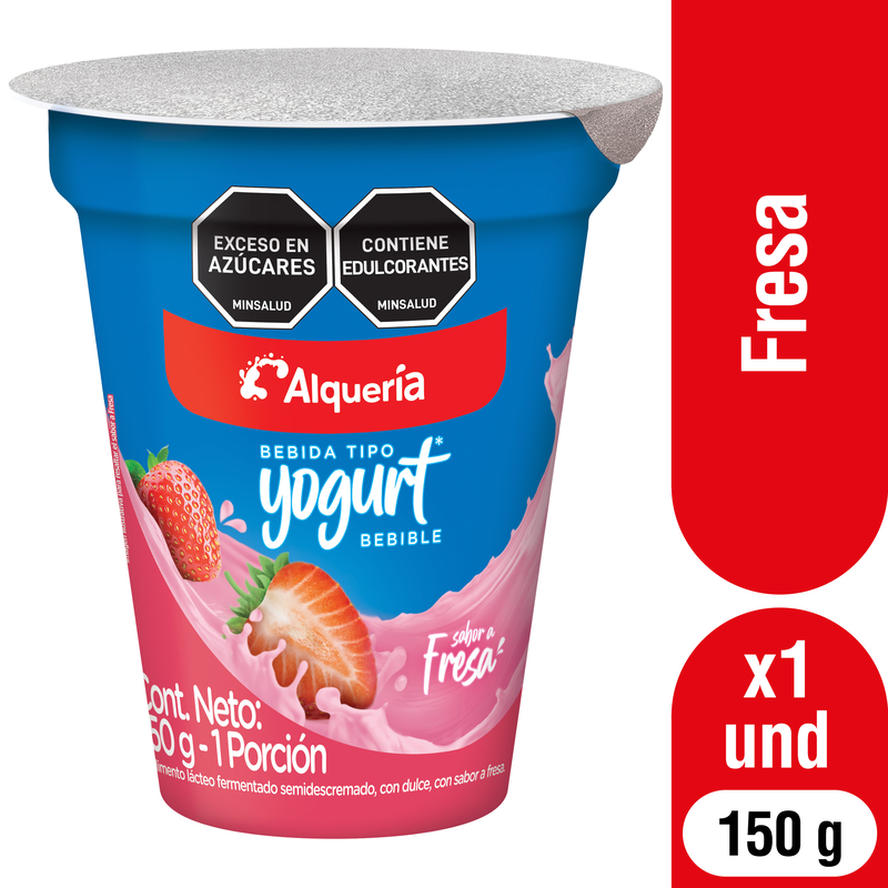 Alquería Bebida Láctea Fortikids Fresa 150 g
