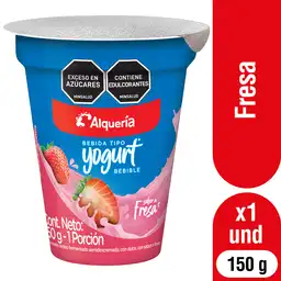 Alquería Bebida Láctea Fortikids Fresa