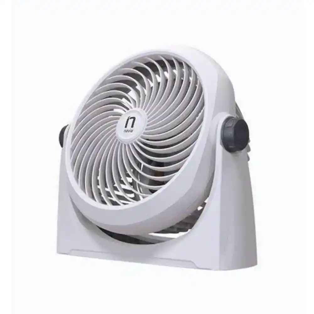 Ventilador Navia 10 Pulgadas 3 Velocidades Inclinación 360 Gris