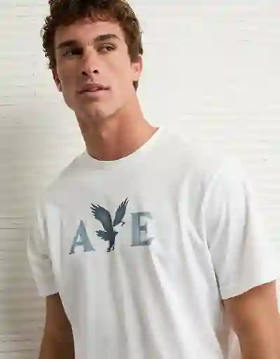Camiseta Hombre Blanco Talla Medium 4820100 American Eagle