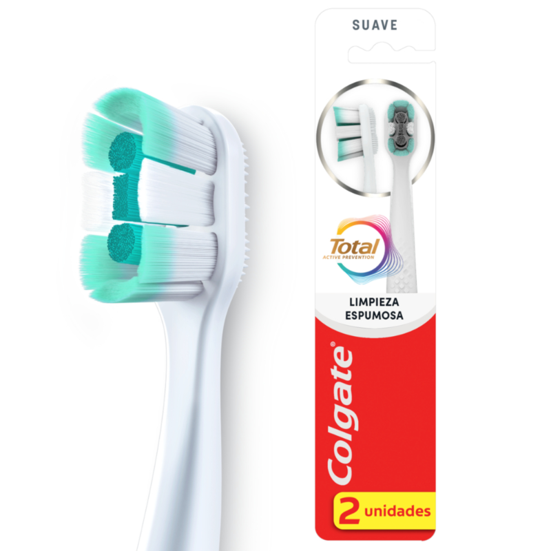 Colgate Cepillo de Dientes Total Prevención Activa Suave 2 und